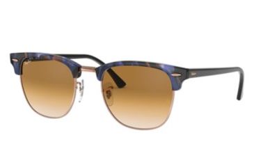 Image of Ray-Ban Clubmaster Bifocal Sunglasses, 49mm, Spotted Brown/Blue, RB3016-125651-49-BI