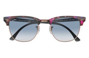 Image of Ray-Ban Clubmaster Bifocal Sunglasses, 49mm, Spotted Grey/Violet, RB3016-12573F-49-BI