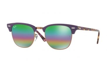 Image of Ray-Ban Clubmaster Bifocal Sunglasses RB3016 with Lined Bi-Focal Rx Prescription Lenses RB3016-221C3E-49 - Lens Diameter 49 mm, Frame Color Metallic Medium Bronze