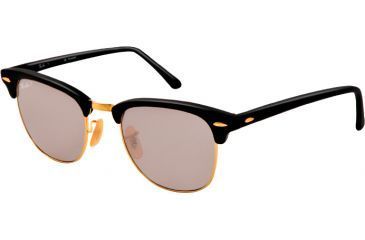 Image of Ray-Ban Clubmaster Bifocal Sunglasses RB3016 with Lined Bi-Focal Rx Prescription Lenses RB3016-901SP2-49 - Lens Diameter 49 mm, Lens Diameter 49 mm, Frame Color Matte Black