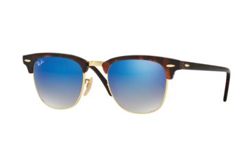 Image of Ray-Ban Clubmaster Bifocal Sunglasses RB3016 with Lined Bi-Focal Rx Prescription Lenses RB3016-9907QE-51 - Lens Diameter 51 mm