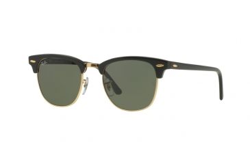 Image of Ray-Ban Clubmaster Bifocal Sunglasses RB3016 with Lined Bi-Focal Rx Prescription Lenses RB3016-W0365E-49 - Lens Diameter 49 mm, Frame Color Ebony/Arista