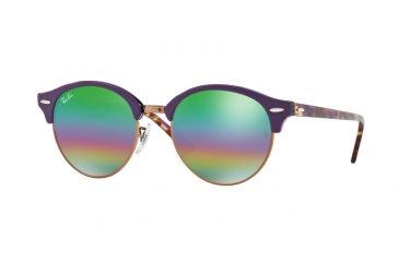 Image of Ray-Ban RB4246 Single Vision Prescription Sunglasses RB4246-1221C3-51 - Lens Diameter 51 mm, Frame Color Top Violet On Trasparent Viole