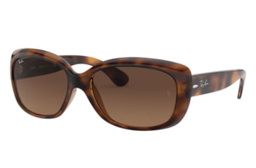 Image of Ray-Ban Jackie OHH Sunglasses RB4101 642/43-58 - , Light Brown Gradient Black Lenses