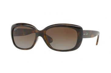 Image of Ray-Ban Jackie OHH Sunglasses RB4101 710/T5-58 - Light Havana Frame, Grey Gradient Brown Polar Lenses