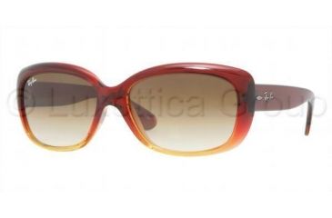 Image of Ray-Ban Jackie OHH Sunglasses RB4101 781/51-5817 - Grad Brown On Yellow Crystal Brown Gradient