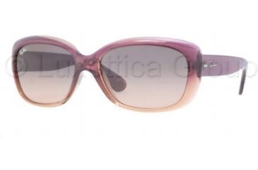 Image of Ray-Ban Jackie OHH Sunglasses RB4101 861/N1-5817 - Gradient Shine Violet Crystal Gray Gradient Pink