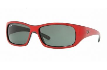 Image of Ray-Ban Junior RJ9046S Bifocal Sunglasses - Top Red On Black Frame / 52 mm Prescription Lenses, 162-71-5212