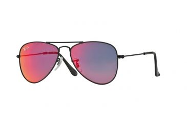 Image of Ray-Ban Junior Bifocal Sunglasses RJ9506S for Kids with Lined Bi-Focal Rx Prescription Lenses RJ9506S-201-6Q-50 - Lens Diameter 50 mm, Frame Color Matte Black