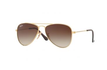 Image of Ray-Ban Junior Bifocal Sunglasses RJ9506S for Kids with Lined Bi-Focal Rx Prescription Lenses RJ9506S-223-13-52 - Lens Diameter 52 mm, Frame Color Gold