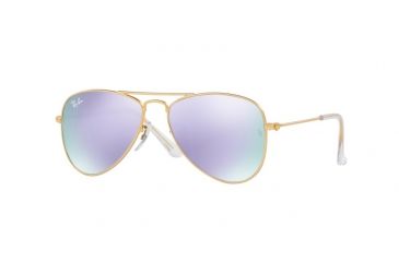 Image of Ray-Ban Junior Bifocal Sunglasses RJ9506S for Kids with Lined Bi-Focal Rx Prescription Lenses RJ9506S-249-4V-50 - Lens Diameter 50 mm, Frame Color Matte Gold