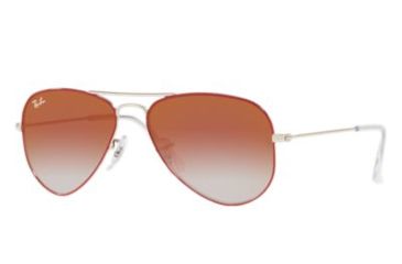 Image of Ray-Ban Junior Bifocal Sunglasses, 50mm, Silver On Top Red, RJ9506S-274-V0-50-BI