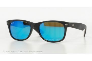 Image of Ray-Ban New Wayfarer Prescription Sunglasses RB2132 RB2132-622-17-55 - Lens Diameter 55 mm, Frame Color Rubber Black