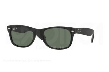 Image of Ray-Ban New Wayfarer Prescription Sunglasses RB2132 RB2132-622-58-55 - Lens Diameter 55 mm, Frame Color Rubber Black