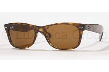 Image of Ray-Ban New Wayfarer Prescription Sunglasses RB2132 RB2132-710-5518 - Lens Diameter: 55 mm, Frame Color: Light Havana