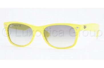 Image of Ray-Ban New Wayfarer Prescription Sunglasses RB2132 RB2132-754-32-5218 - Lens Diameter: 52 mm, Frame Color: Yellow Fluorescent