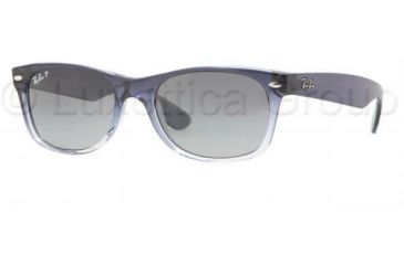 Image of Ray-Ban New Wayfarer Prescription Sunglasses RB2132 RB2132-822-78-5218 - Lens Diameter: 52 mm, Frame Color: Blue Gradient Transparent