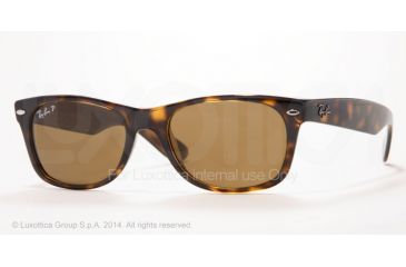 Image of Ray-Ban New Wayfarer Prescription Sunglasses RB2132 RB2132-902-57-55 - Lens Diameter 55 mm, Frame Color Tortoise