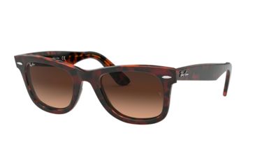 Image of Ray-Ban Original Wayfarer Prescription Sunglasses, 50mm, Pink Gradient Brown, RB2140-1275A5-50-SV