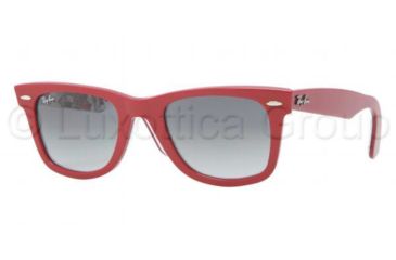 Image of Ray-Ban Original Wayfarer Prescription Sunglasses RB2140  RB2140-111871-5022 - Lens Diameter 50 mm, Frame Color Top Red Texture London
