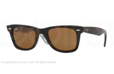 Image of Ray-Ban Original Wayfarer Prescription Sunglasses RB2140  RB2140-1119-50 - Lens Diameter 50 mm, Frame Color Top Havana+texture London