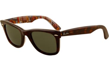 Image of Ray-Ban Original Wayfarer Prescription Sunglasses RB2140  RB2140-1122-5022 - Lens Diameter 50 mm, Frame Color Top Havana On Texture