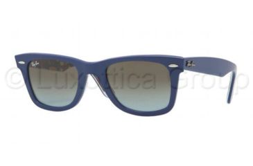 Image of Ray-Ban Original Wayfarer Prescription Sunglasses RB2140  RB2140-112396-5022 - Lens Diameter 50 mm, Frame Color Top Blue Texture Music
