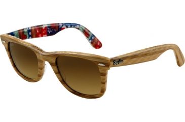 Image of Ray-Ban Original Wayfarer Prescription Sunglasses RB2140  RB2140-113885-5022 - Lens Diameter 50 mm, Frame Color Top Light Wood on Texture