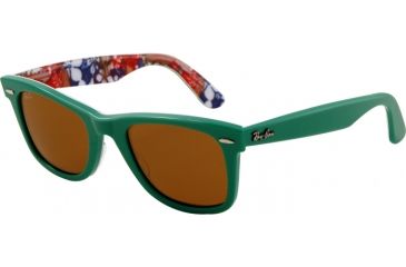 Image of Ray-Ban Original Wayfarer Prescription Sunglasses RB2140  RB2140-1140-5022 - Lens Diameter 50 mm, Frame Color Top Green on Texture S