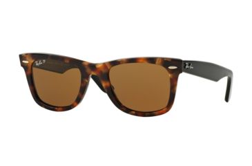 Image of Ray-Ban Original Wayfarer Prescription Sunglasses RB2140 RB2140-116057-50 - Lens Diameter 50 mm, Frame Color Spotted Brown Havana