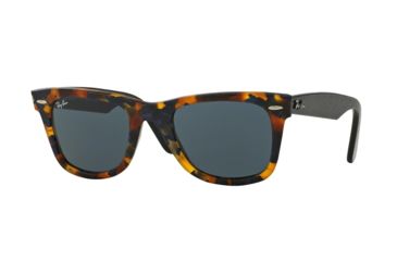 Image of Ray-Ban Original Wayfarer Prescription Sunglasses RB2140 RB2140-1188R5-50 - Lens Diameter 50 mm, Frame Color Havana Blu Effect Aged