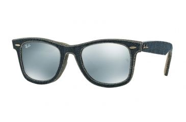 Image of Ray-Ban Original Wayfarer Prescription Sunglasses RB2140 RB2140-119430-50 - Lens Diameter 50 mm, Frame Color Jeans Blue/jeans Green Brown