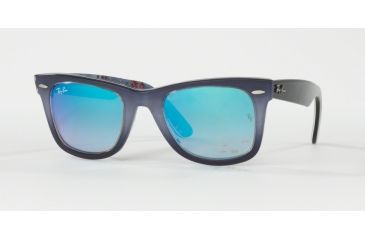 Image of Ray-Ban Original Wayfarer Prescription Sunglasses RB2140 RB2140-11984O-50 - Lens Diameter 50 mm, Frame Color Top Grad Grey On Blue
