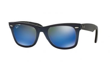 Image of Ray-Ban Original Wayfarer Prescription Sunglasses RB2140 RB2140-120368-50 - Lens Diameter 50 mm, Frame Color Top Blue Grad On Light Blue
