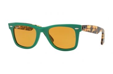 Image of Ray-Ban Original Wayfarer Prescription Sunglasses, 50mm, Green, RB2140-1240N9-50-SV