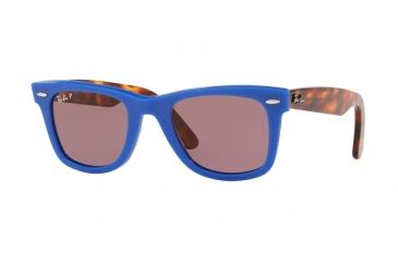 Image of Ray-Ban Original Wayfarer Prescription Sunglasses, 50mm, Blue, RB2140-1241W0-50-SV