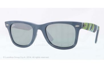 Image of Ray-Ban Original Wayfarer Prescription Sunglasses RB2140  RB2140-606140-50 - Lens Diameter 50 mm, Frame Color Matte Blue