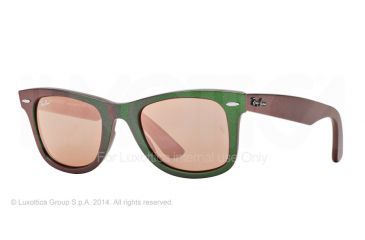Image of Ray-Ban Original Wayfarer Prescription Sunglasses RB2140 RB2140-6109Z2-50 - Lens Diameter 50 mm, Frame Color Metallic Green