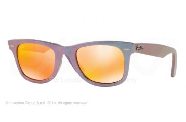 Image of Ray-Ban Original Wayfarer Prescription Sunglasses RB2140 RB2140-611169-50 - Lens Diameter 50 mm, Frame Color Metallic Oil