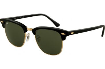 Image of Ray-Ban RB3016 Bifocal Sunglasses - Ebony/Arista Crystal Green Frame / 51 mm Prescription Lenses, W0365-5121
