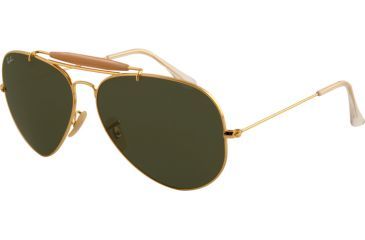 Image of Ray-Ban Outdoorsman II Bifocal Sunglasses RB3029 with Lined Bi-Focal Rx Prescription Lenses RB3029-L2112-6214 - Lens Diameter: 62 mm, Frame Color: Arista Crystal