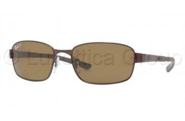 Image of Ray-Ban RB3413 Sunglasses with No-Line Progressive Rx Prescription Lenses RB3413-014-57-5918 - Lens Diameter: 59 mm, Frame Color: Brown