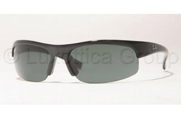 Image of Ray-Ban RB 4039 Sunglasses Styles - Black Frame / Green Lenses, 601-71-6316