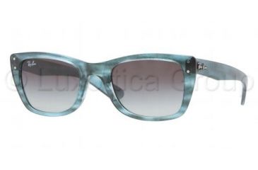 Image of Ray-Ban RB4148 SV Prescription Sunglasses - Azure Strip. Blue-Gray Frame / 52 mm Prescription Lenses, 793-32-5222