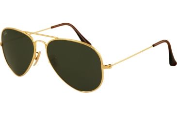 Image of Ray-Ban RB8041 Progressive Sunglasses - Gold Frame / 58 mm Prescription Lenses, 001-5814