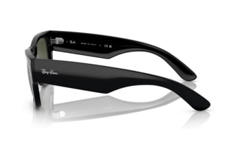 Image of Ray-Ban RB0840S Mega Wayfarer Sunglasses, Black Frame, Green Lens, 51, RB0840S-901-31-51