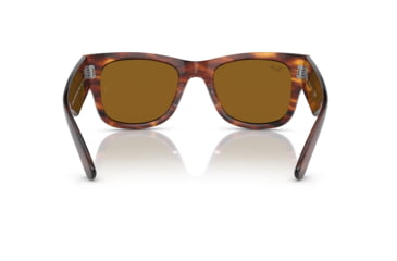Image of Ray-Ban RB0840S Mega Wayfarer Sunglasses, Striped Havana Frame, Brown Lens, 51, RB0840S-954-33-51