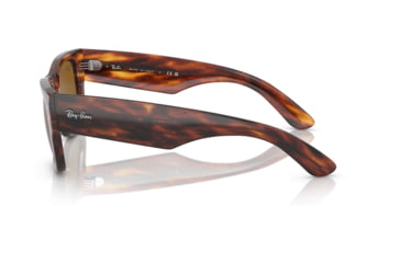 Image of Ray-Ban RB0840SF Mega Wayfarer Sunglasses, Striped Havana Frame, Brown Lens, Asian Fit, 52, RB0840SF-954-33-52