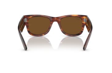 Image of Ray-Ban RB0840SF Mega Wayfarer Sunglasses, Striped Havana Frame, Brown Polarized Lens, Asian Fit, 52, RB0840SF-954-57-52