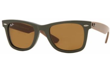 Image of Ray-Ban RB2140 SV Prescription Sunglasses Dark Camo Green Frame / 50 mm Prescription Lenses, 964-5022